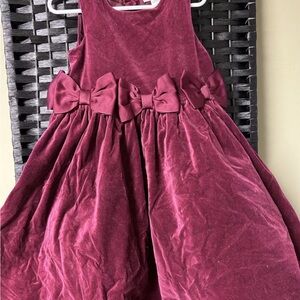 Janie & Jack velvet Christmas dress. Size 4t. Perfect condition